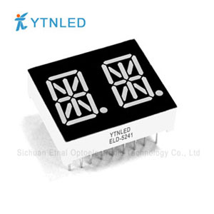 0.54英寸2位米字管共阴共阳红橙黄绿翠绿蓝白色ELD-5241AS,BS,AG,BG,AO,BO,AY,BY,AGG,BGG