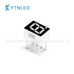 0.28英寸1位数码管共阴共阳红橙黄绿翠绿蓝白色ELS-2181AS,BS,AG,BG,AO,BO,AY,BY,AGG,BGG