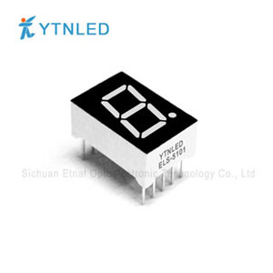 0.5英寸1位数码管共阴共阳红橙黄绿翠绿蓝白色ELS-5101AS,BS,AG,BG,AO,BO,AY,BY,AGG,BGG,